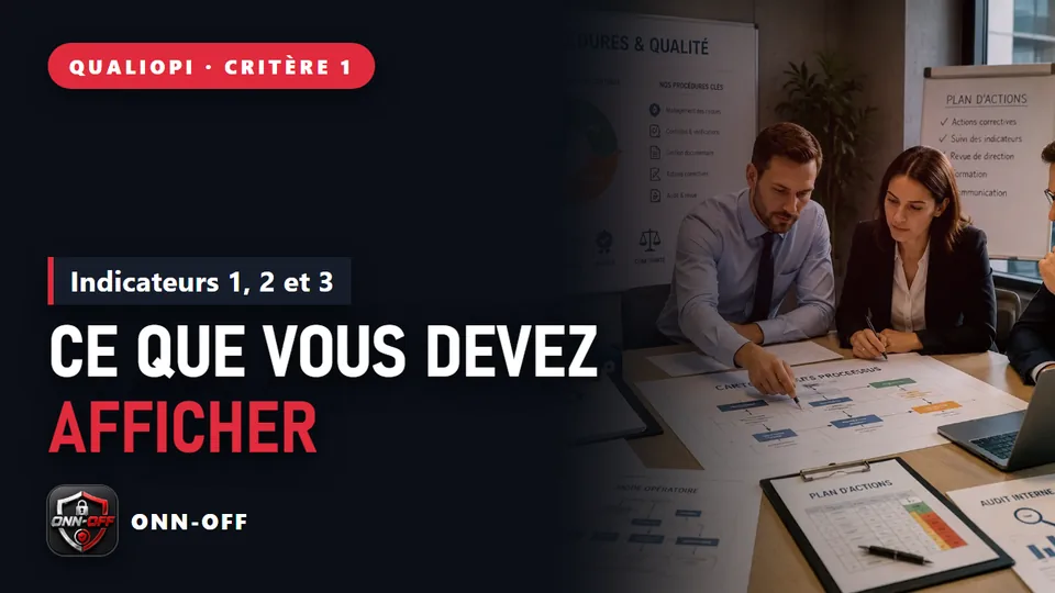 Critère 1 : les indicateurs 1, 2 et 3 et leurs preuves